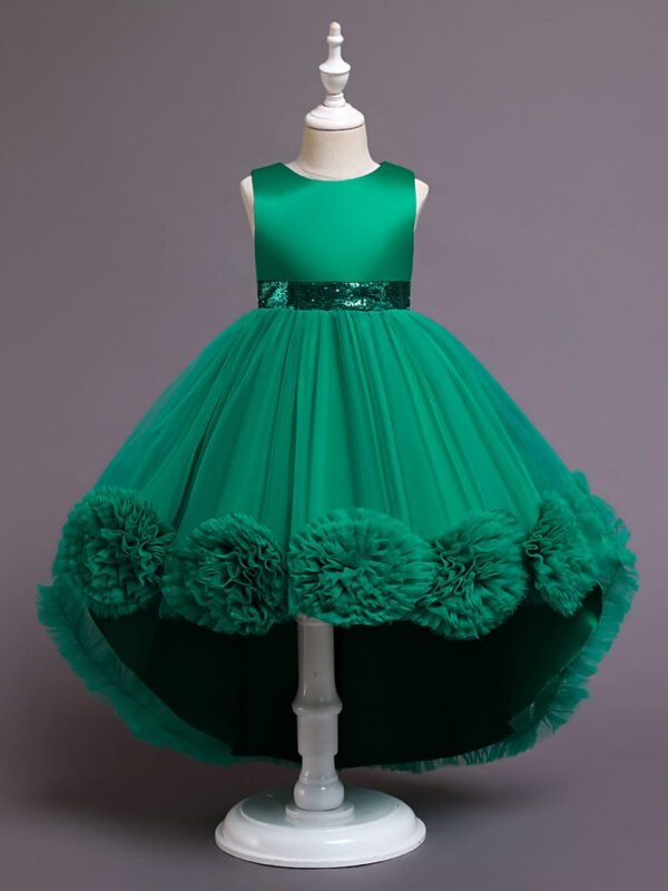 Vestido Cola de Pato Verde